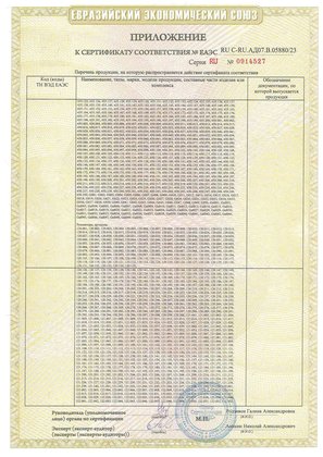 Сертификат соответствия продукции CBD