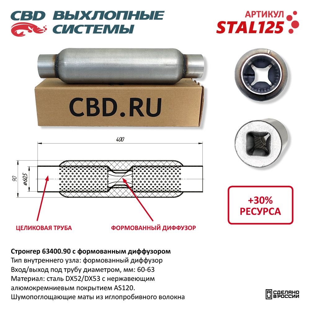 Стронгер 65400.90 с формованным диффузором - CBD